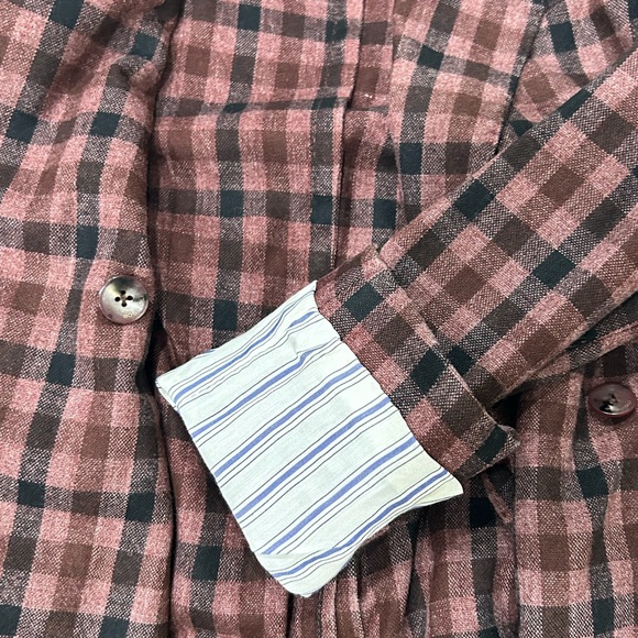 NWT Boglioli Milano Italian Double-Breasted Checked Blazer Multicolor Size 40 - Picture 9 of 10